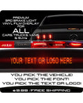 3rd Brake Light Vinyl Film Overlay   Custom-Cut for ANY Vehicle!
